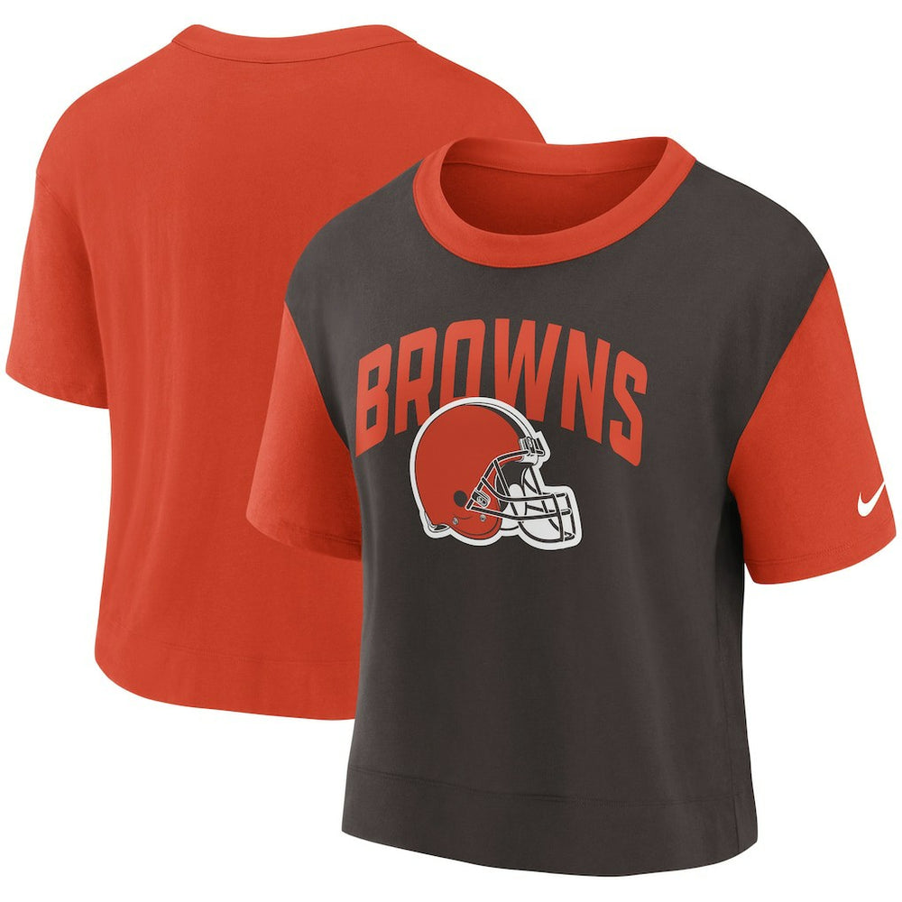 Cleveland Browns Women's High Hip Fashion T-Shirt | NFL Discount