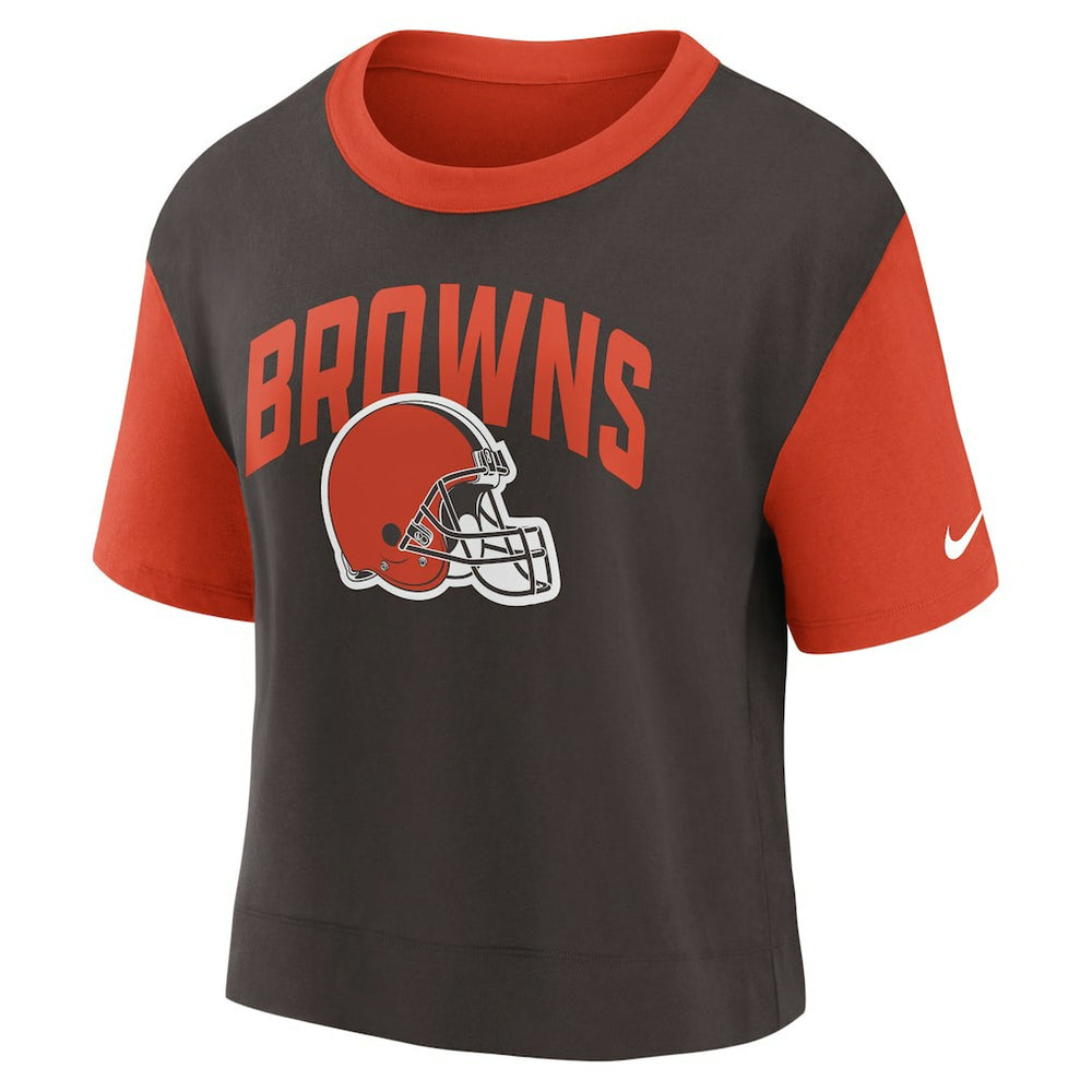 Cleveland Browns Women's High Hip Fashion T-Shirt | NFL Discount