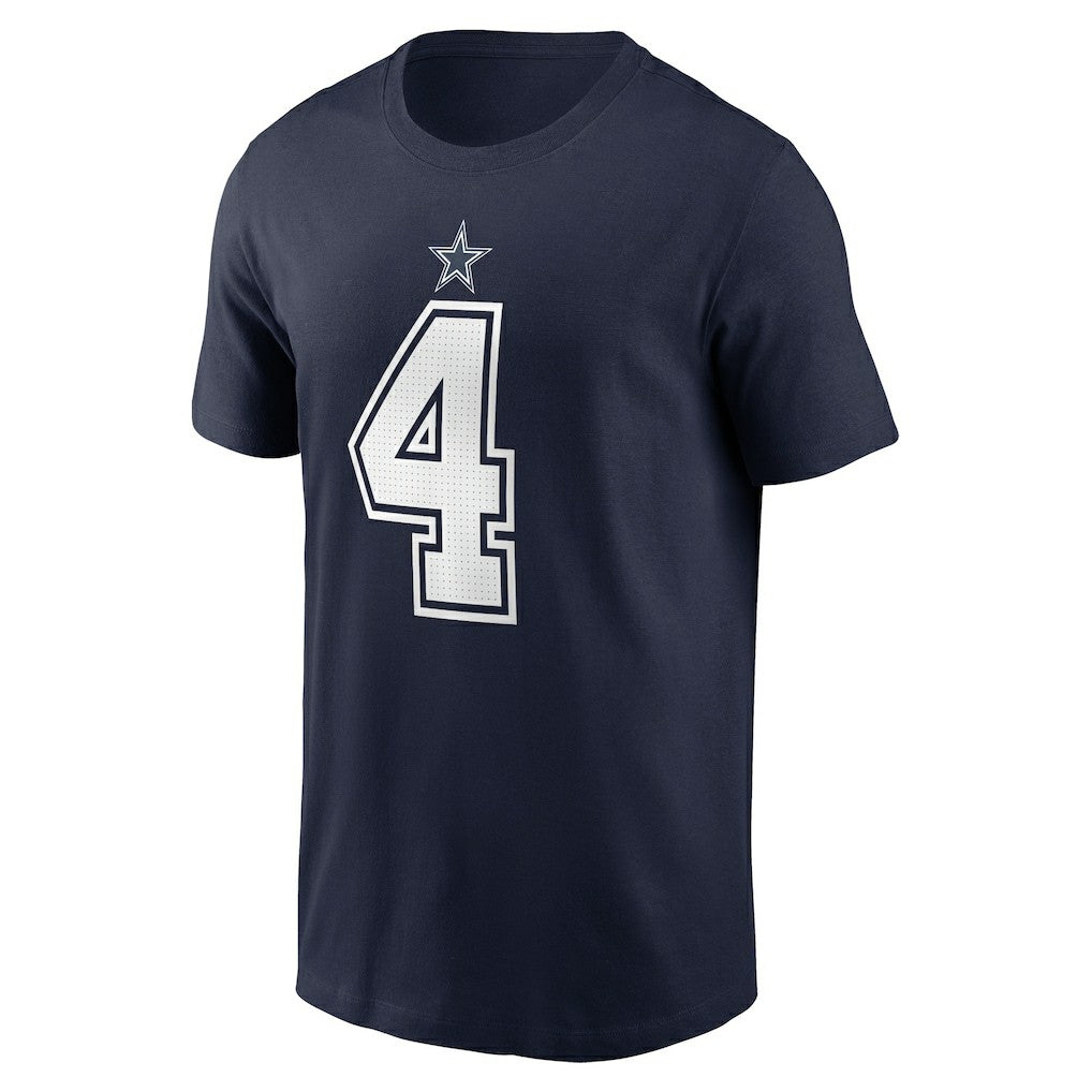 Dallas Cowboys Dak Prescott  Player Name & Number T-Shirt | NFL Hot