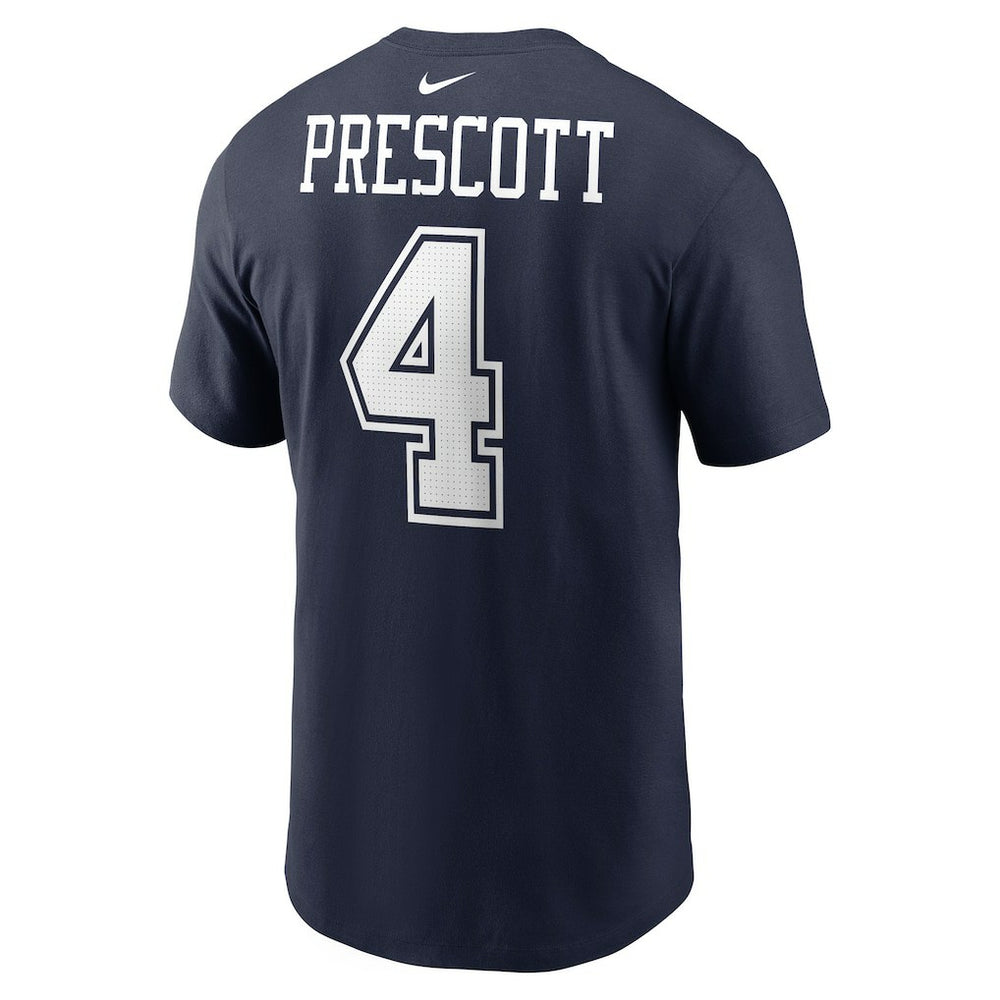 Dallas Cowboys Dak Prescott  Player Name & Number T-Shirt | NFL Hot