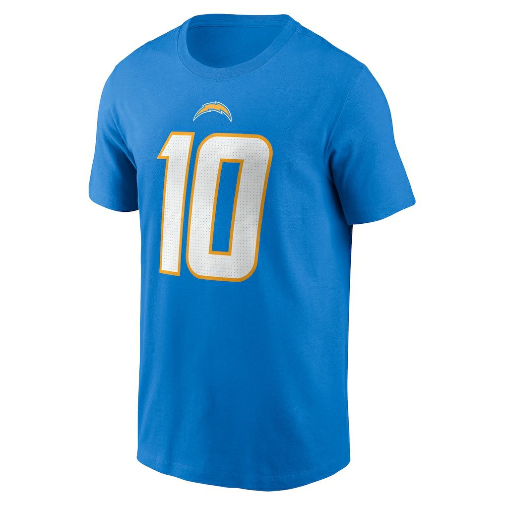 Los Angeles Chargers Justin Herbert  Player Name & Number T-Shirt | NFL Sale