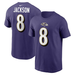 Baltimore Ravens Lamar Jackson  Player Name & Number T-Shirt | NFL Online