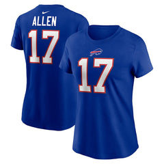 Buffalo Bills Josh Allen  Women's Player Name & Number T-Shirt | NFL Online