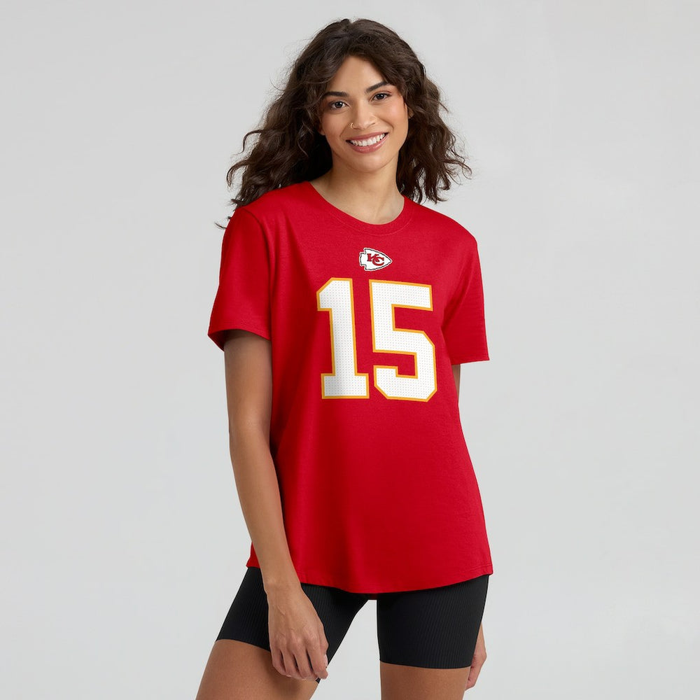 Kansas City Chiefs Patrick Mahomes  Women's Player Name & Number T-Shirt | NFL US