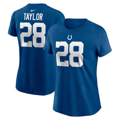 Indianapolis Colts Jonathan Taylor  Women's Player Name & Number T-Shirt | NFL Sale