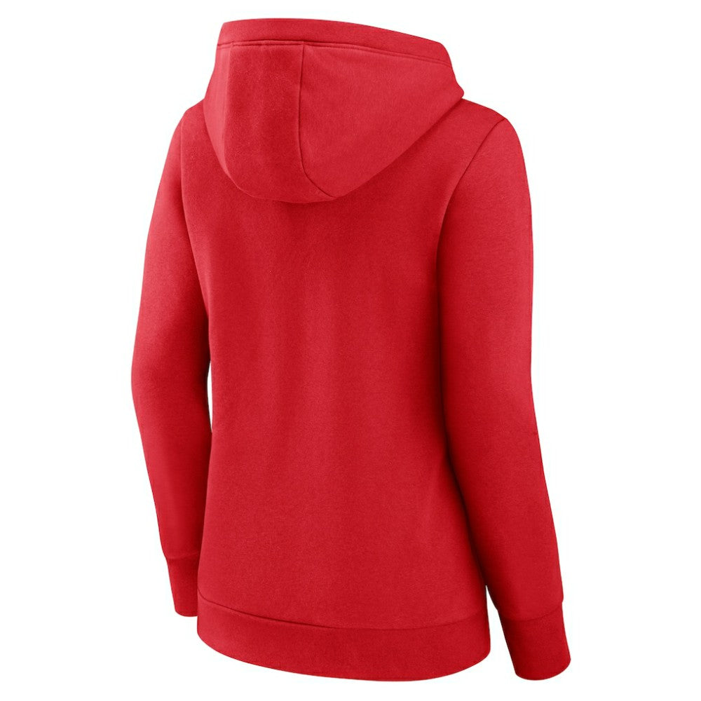 St. Louis Cardinals Fanatics Women's Simplicity Crossover V-Neck Pullover Hoodie - MLB Hoodies