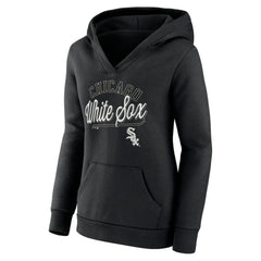 Chicago White Sox Fanatics Women's Simplicity Crossover V-Neck Pullover Hoodie - MLB Hoodies