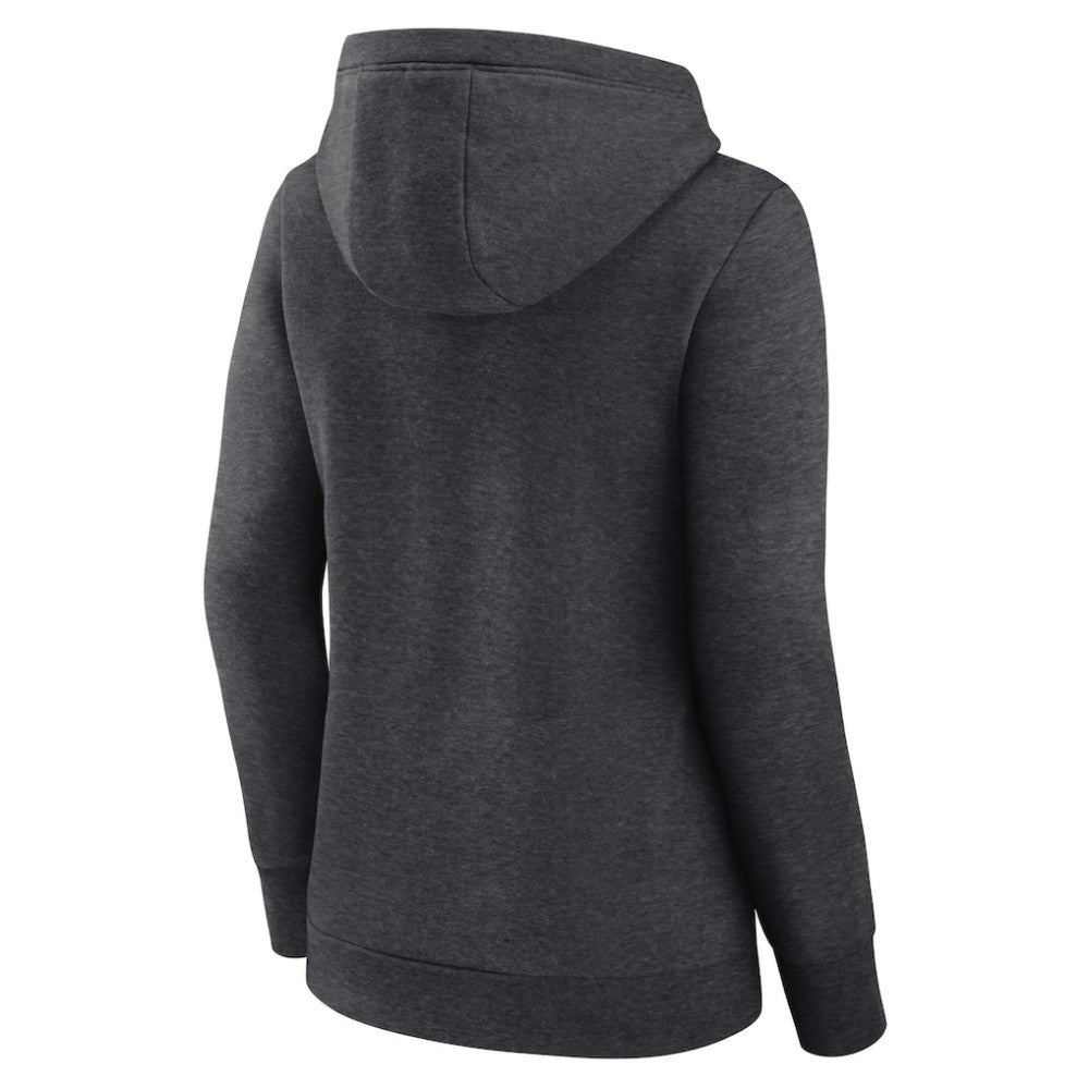 Chicago Cubs Fanatics Women's Simplicity Crossover V-Neck Pullover Hoodie - MLB Hoodies