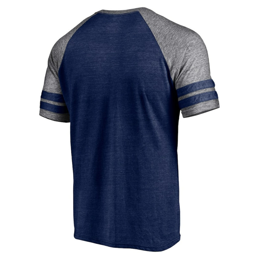 Boston Red Sox Fanatics Utility Two-Stripe Raglan Tri-Blend T-Shirt - MLB T-shirts