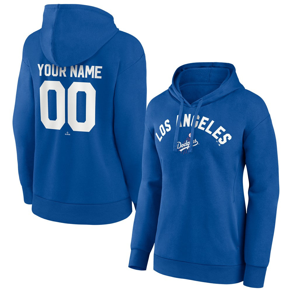 Los Angeles Dodgers Women's Personalized Cooperstown Collection Winning Streak Pullover Hoodie - MLB Hoodies