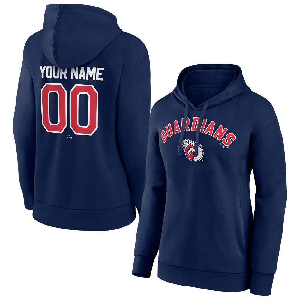 Cleveland Guardians Women's Personalized Team Winning Streak Pullover Hoodie - MLB Hoodies