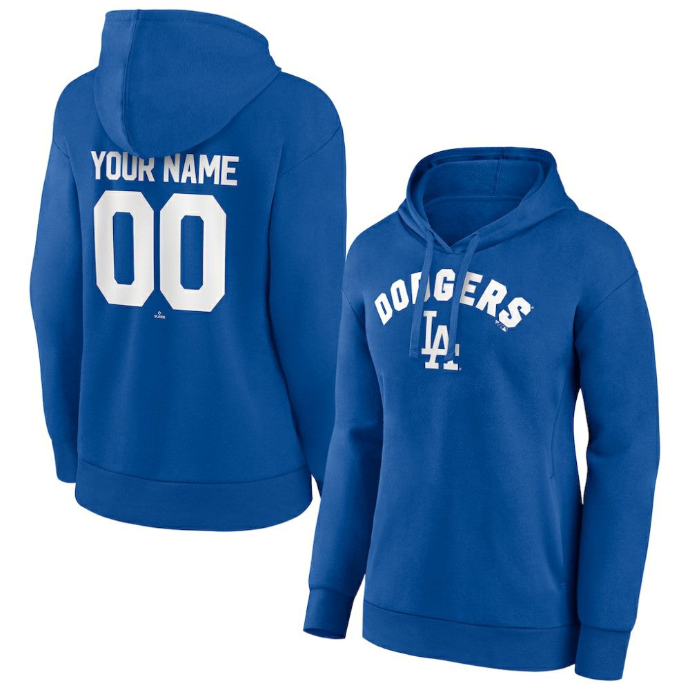 Los Angeles Dodgers Women's Personalized Team Winning Streak Pullover Hoodie - MLB Hoodies