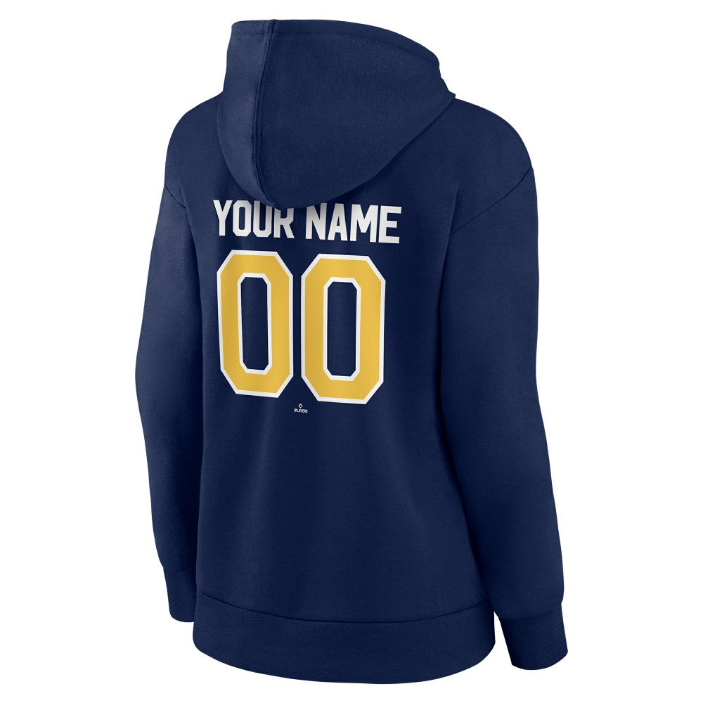 Milwaukee Brewers Women's Personalized Team Winning Streak Pullover Hoodie - MLB Hoodies