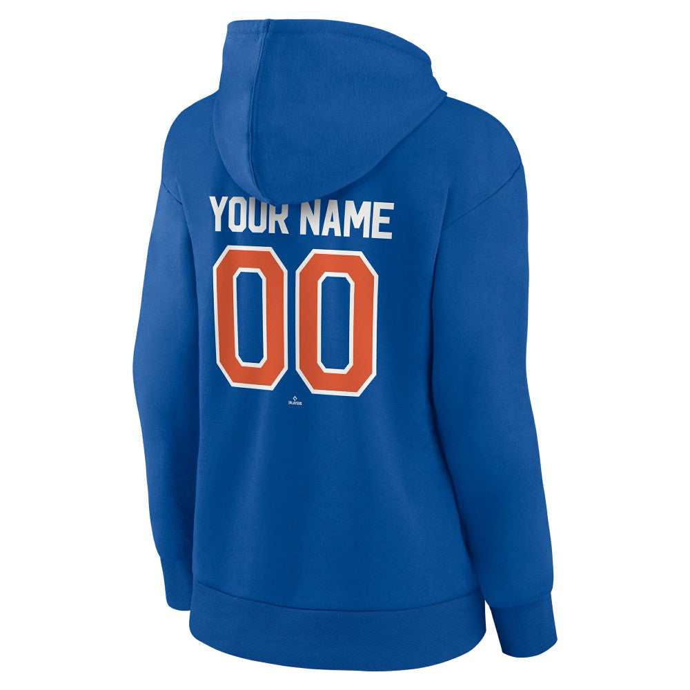 New York Mets Women's Personalized Team Winning Streak Pullover Hoodie - MLB Hoodies