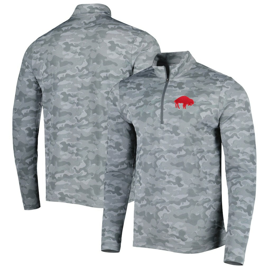 Buffalo Bills Antigua Brigade Throwback Quarter-Zip Top | NFL Discount