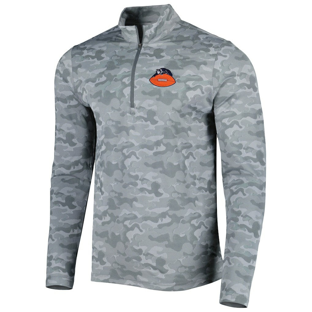 Chicago Bears Antigua Brigade Throwback Quarter-Zip Top | NFL Online