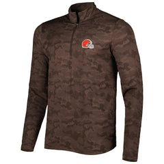 Cleveland Browns Antigua Brigade Quarter-Zip Sweatshirt | NFL Online