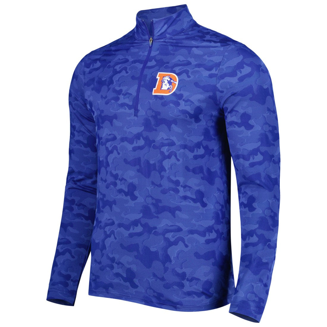Denver Broncos Antigua Brigade Throwback Quarter-Zip Top | NFL New