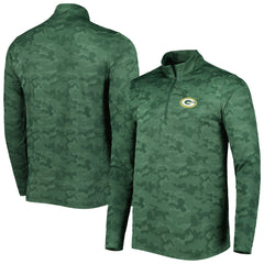 Green Bay Packers Antigua Brigade Quarter-Zip Sweatshirt | NFL New