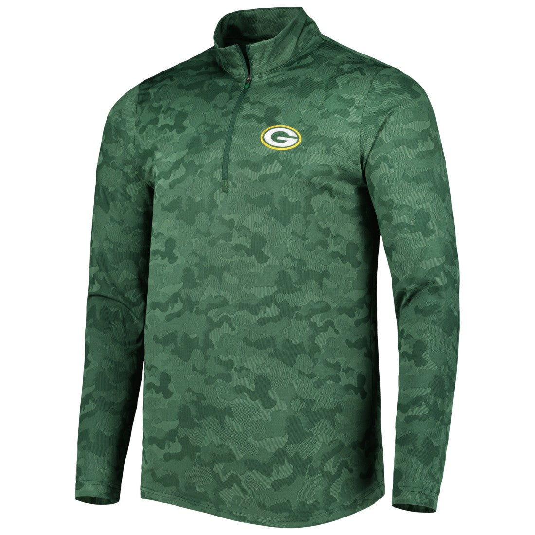 Green Bay Packers Antigua Brigade Quarter-Zip Sweatshirt | NFL New