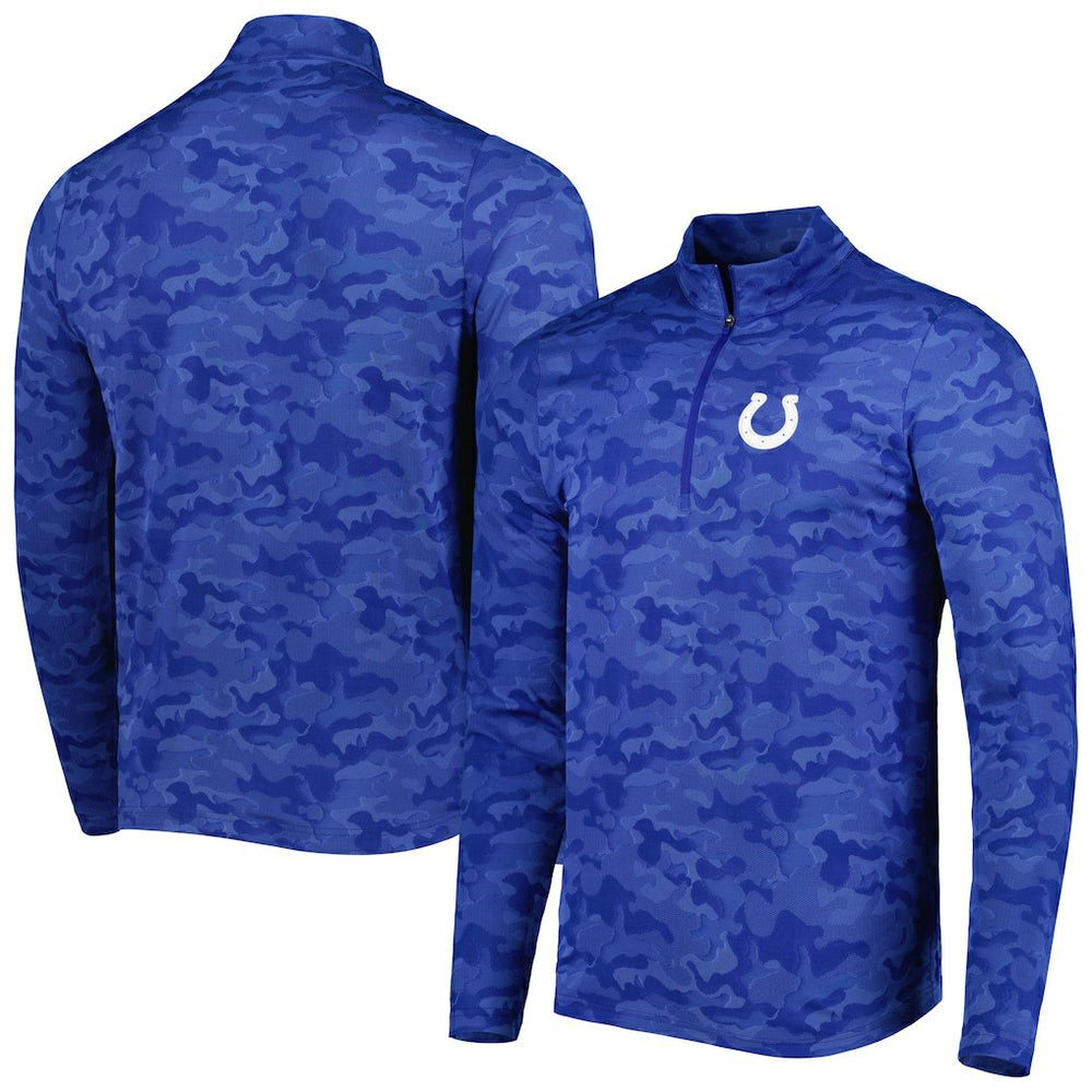 Indianapolis Colts Antigua Brigade Quarter-Zip Sweatshirt | NFL Online