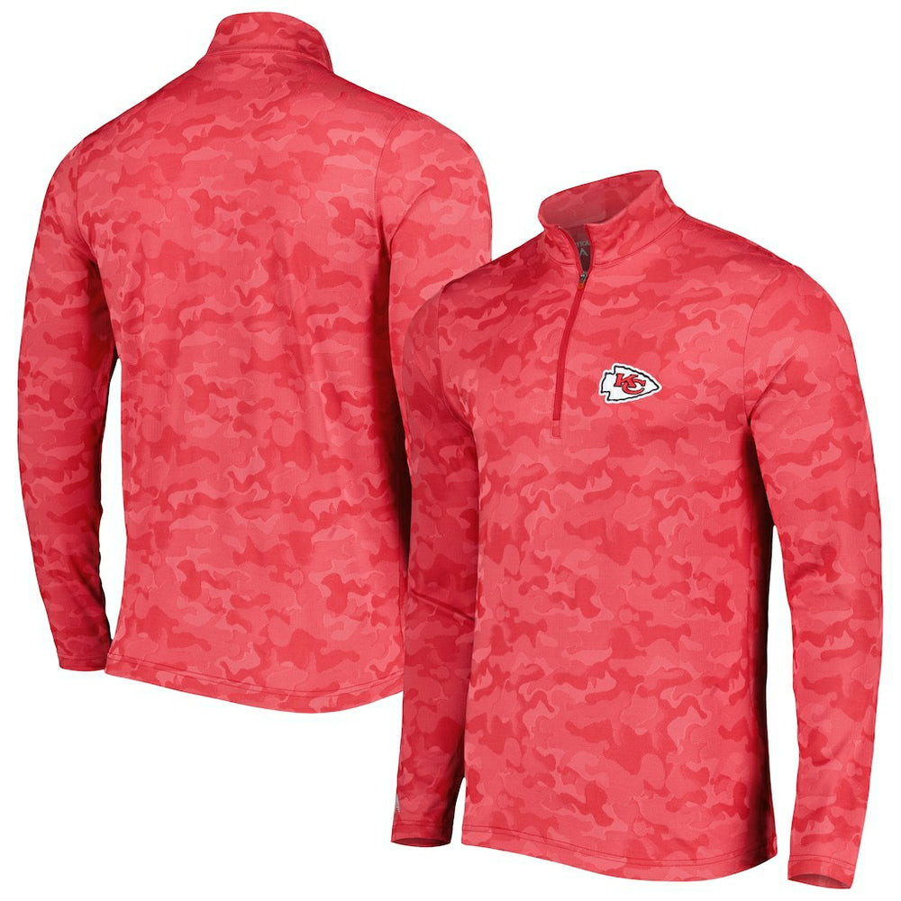 Kansas City Chiefs Antigua Brigade Quarter-Zip Sweatshirt | NFL US