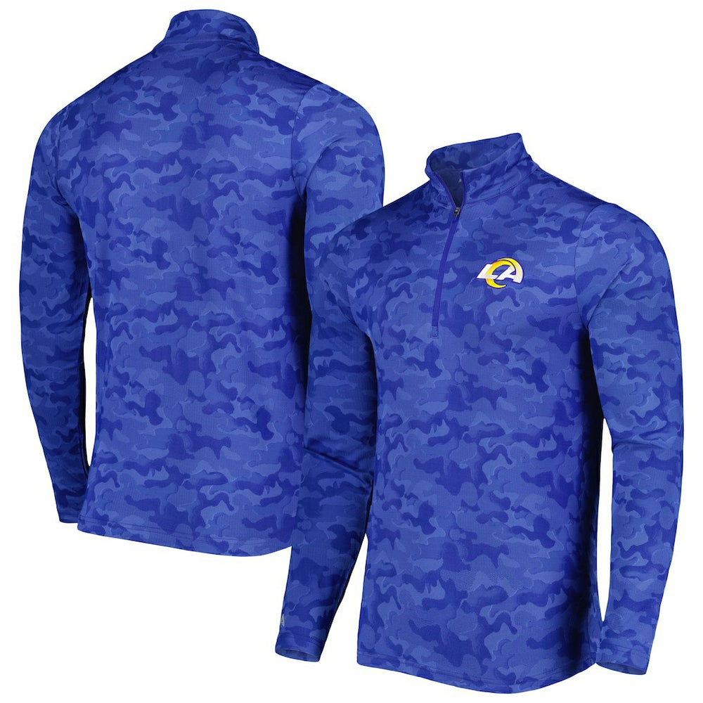 Los Angeles Rams Antigua Brigade Quarter-Zip Sweatshirt | NFL Outlet