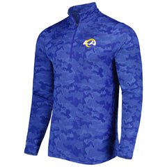 Los Angeles Rams Antigua Brigade Quarter-Zip Sweatshirt | NFL Outlet