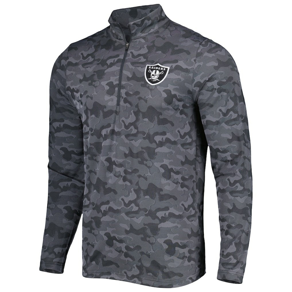 Las Vegas Raiders Antigua Brigade Quarter-Zip Sweatshirt | NFL Hot