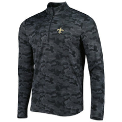 New Orleans Saints Antigua Brigade Quarter-Zip Sweatshirt | NFL Outlet