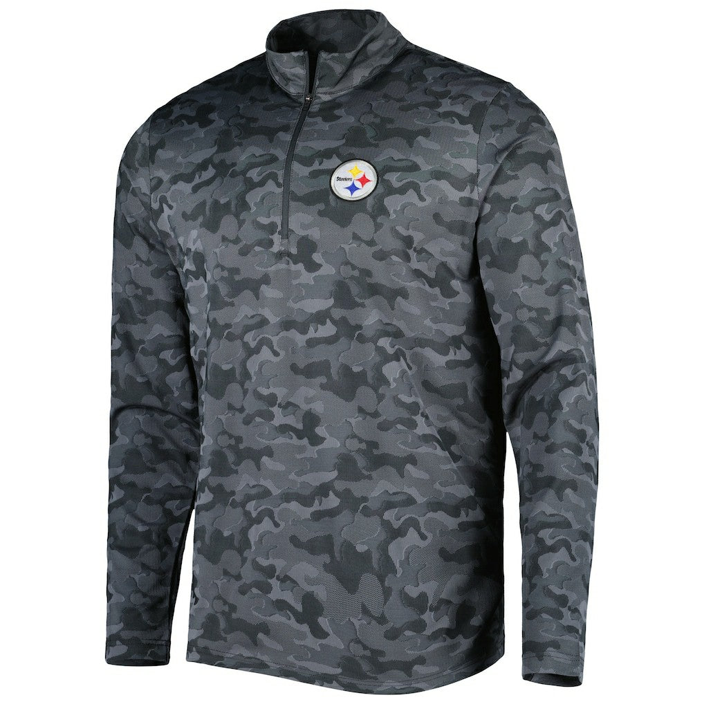 Pittsburgh Steelers Antigua Brigade Quarter-Zip Sweatshirt | NFL Near me