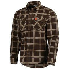 Cleveland Browns Antigua Industry Flannel Button-Up Shirt Jacket | NFL Near me