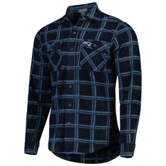 New England Patriots Antigua Industry Flannel Button-Up Shirt Jacket | NFL Outlet