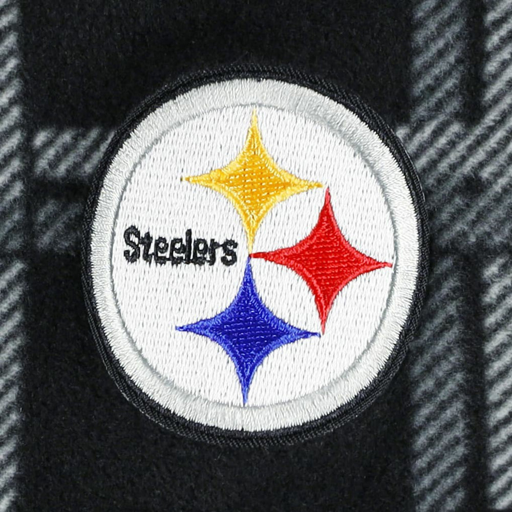 Pittsburgh Steelers Antigua Industry Flannel Button-Up Shirt Jacket | NFL Discount