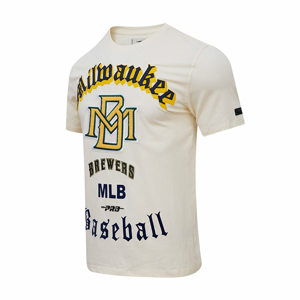 Milwaukee Brewers Pro Standard Cooperstown Collection Old English T-Shirt - MLB T-shirts