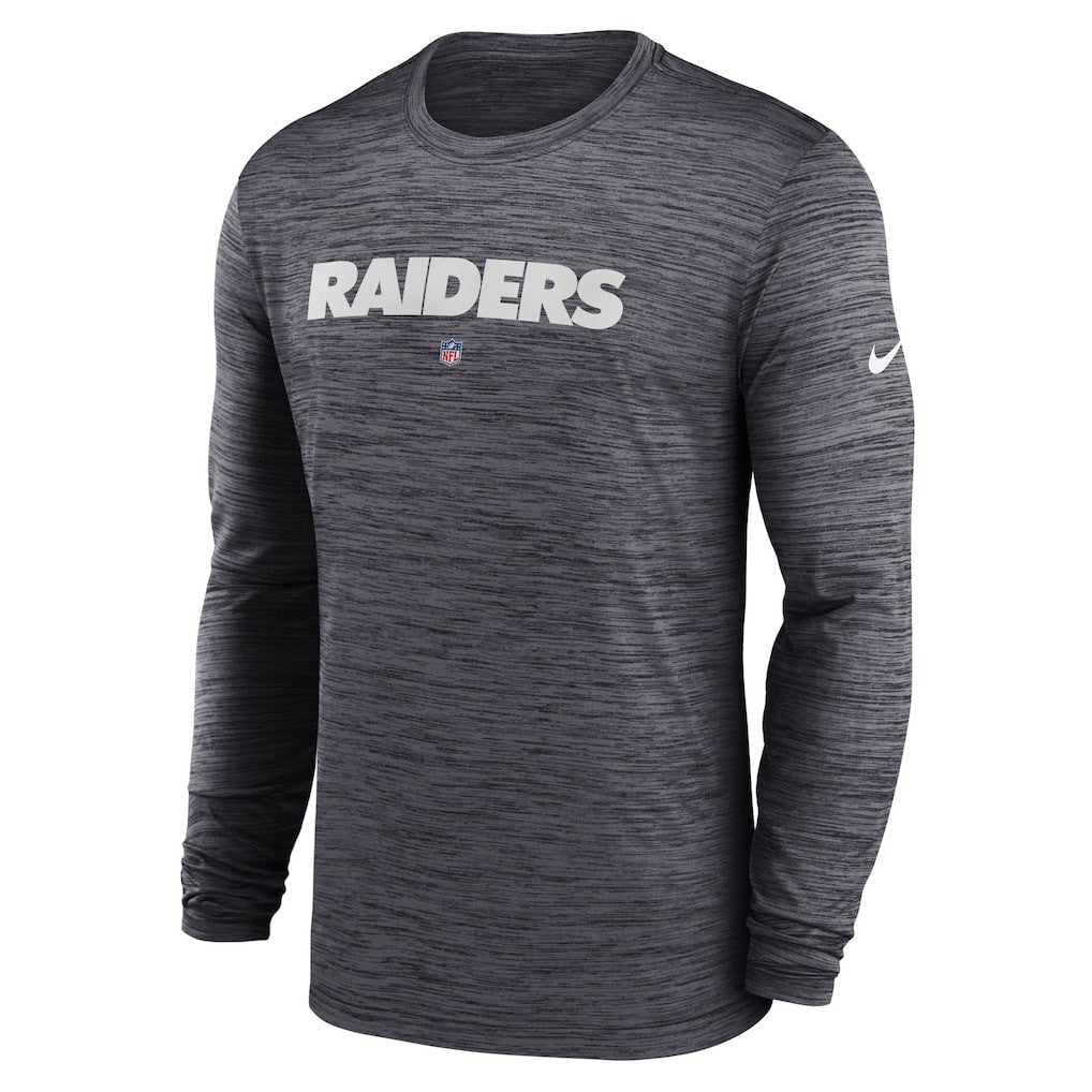 Las Vegas Raiders Sideline Team Velocity Performance Long Sleeve T-Shirt | NFL On sale
