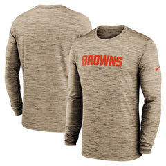 Cleveland Browns Sideline Team Velocity Performance Long Sleeve T-Shirt | NFL Online