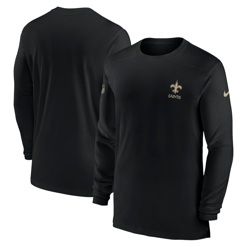 New Orleans Saints Sideline Coach Performance Long Sleeve T-Shirt | NFL On sale
