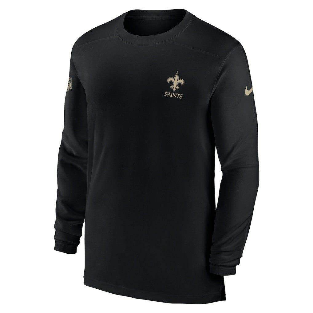 New Orleans Saints Sideline Coach Performance Long Sleeve T-Shirt | NFL On sale