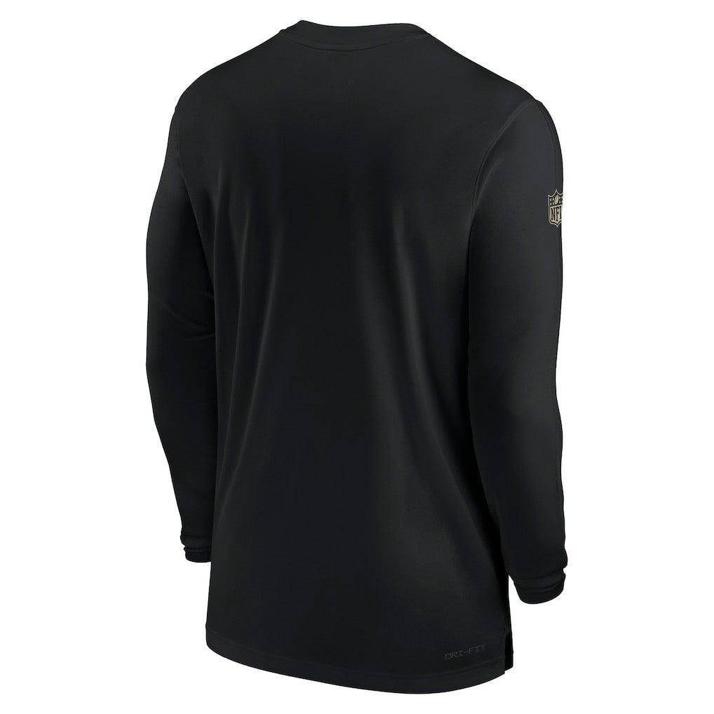 New Orleans Saints Sideline Coach Performance Long Sleeve T-Shirt | NFL On sale