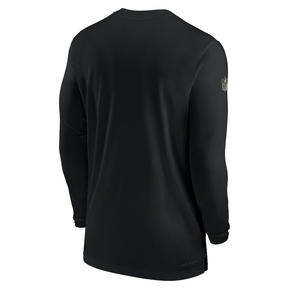New Orleans Saints Sideline Coach Performance Long Sleeve T-Shirt | NFL On sale