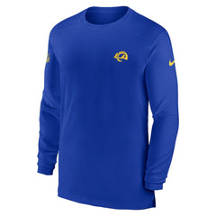 Los Angeles Rams Sideline Coach Performance Long Sleeve T-Shirt | NFL Discount