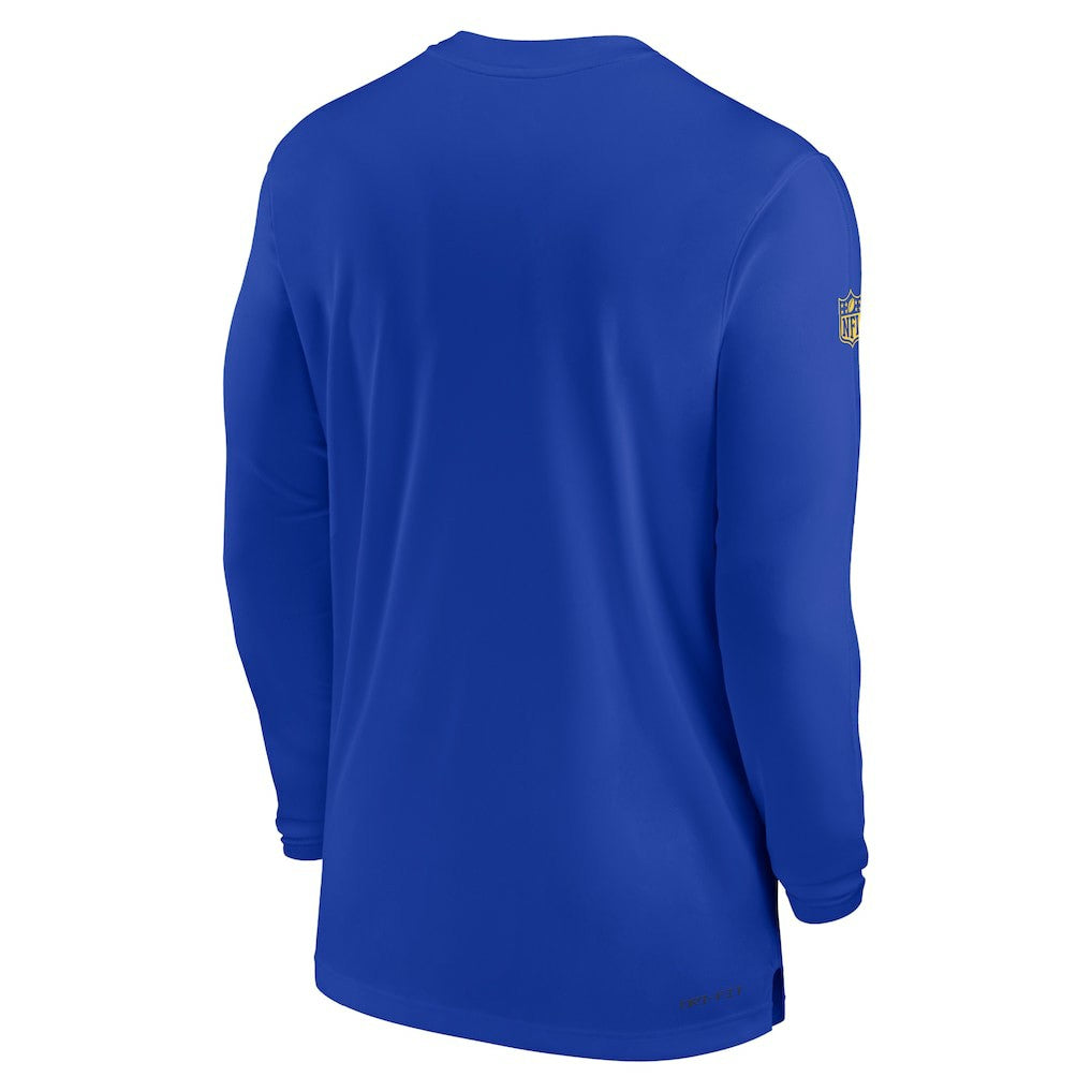 Los Angeles Rams Sideline Coach Performance Long Sleeve T-Shirt | NFL Discount