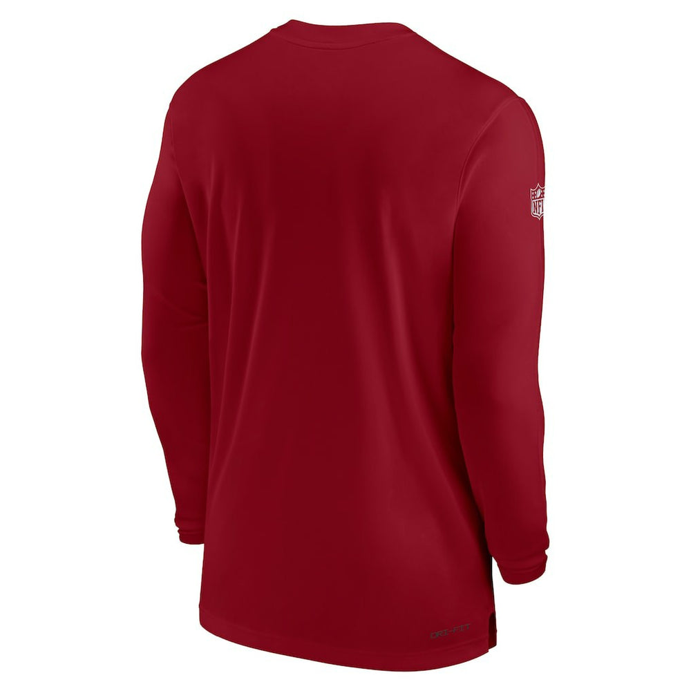 Arizona Cardinals Sideline Coach Performance Long Sleeve T-Shirt | NFL Hot