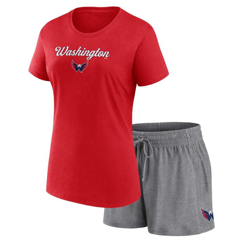 Washington Capitals Fanatics Women's Script T-Shirt & Shorts Set -  NHL Shorts