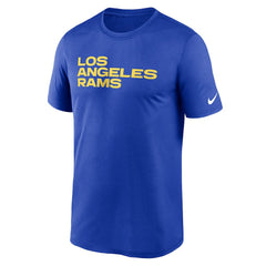 Los Angeles Rams Legend Wordmark Performance T-Shirt | NFL Sale