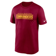 Washington Commanders Legend Wordmark Performance T-Shirt | NFL On sale