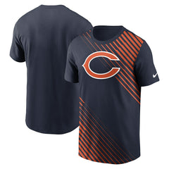 Chicago Bears Yard Line Fashion Asbury T-Shirt | NFL Outlet