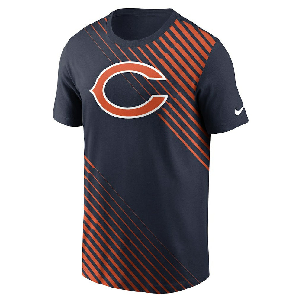 Chicago Bears Yard Line Fashion Asbury T-Shirt | NFL Outlet