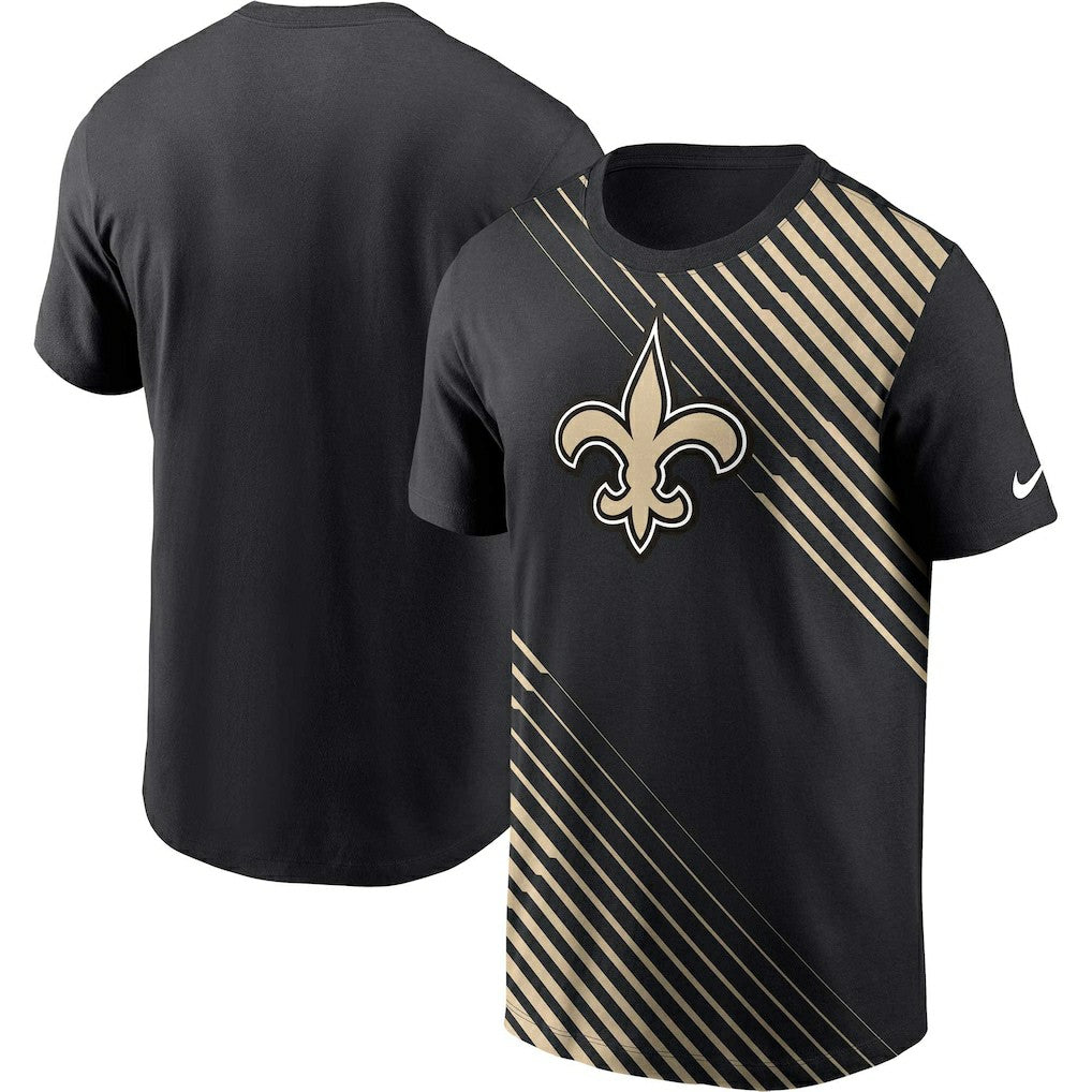 New Orleans Saints Yard Line Fashion Asbury T-Shirt | NFL Outlet